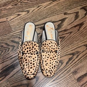 Sam edelman leopard mules 8.5